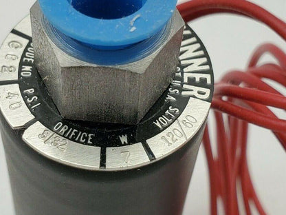 SKINNER B11DK1040 120V 1/8" NPT 40 PSI 3/32 Orifice Solenoid Valve