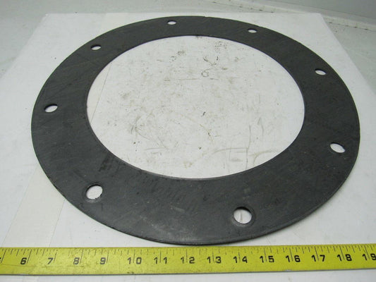 Pipe Flange Gasket 14" I.D. 19" O.D. W/8 Bolt Holes 3/4" Dia. 1/8" Thick