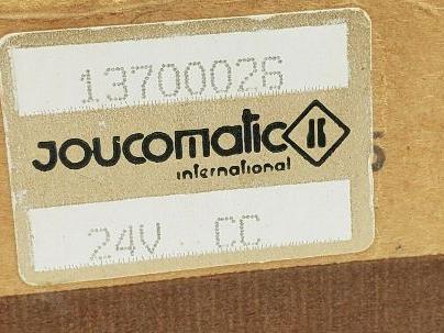 Joucomatic 13700026 24V Solenoid Valve 1/2" NPT New