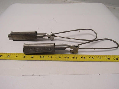 Poreclain Products 1062 Wedge Grip Clamp ACSR 4-1/0  6-1/2" Bail Length Lot of 2