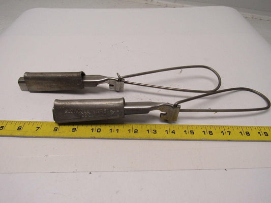 Poreclain Products 1062 Wedge Grip Clamp ACSR 4-1/0  6-1/2" Bail Length Lot of 2