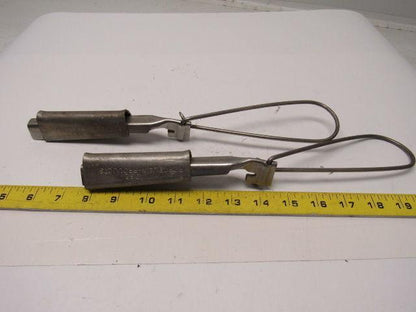 Poreclain Products 1062 Wedge Grip Clamp ACSR 4-1/0  6-1/2" Bail Length Lot of 2