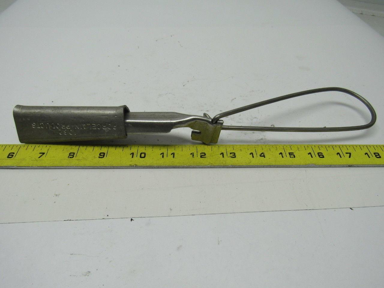 Poreclain Products 1062 Wedge Grip Clamp ACSR 4-1/0  6-1/2" Bail Length Lot of 2