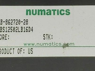 Numatics PBS12502LB16D4 Pnuematic Linear Slide Gantry 1 1/4" Bore 2" Stroke