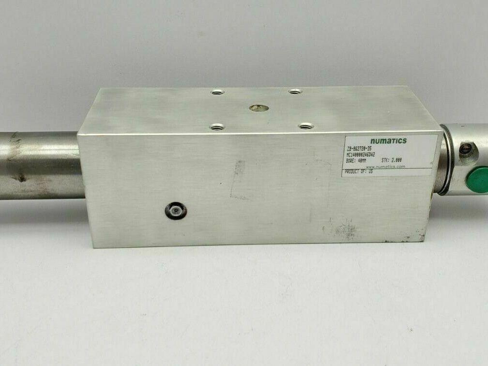 Numatics MC1400002A6DA2 Pneumatic Air Rodless Cylinder 40MM Bore 2" Stroke