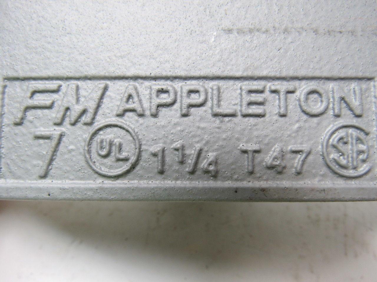 Appleton APPT47 Type T FM7 Conduit Bodies Lot of 2