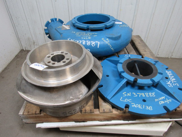 Allis Chalmers 6x8x22 Volute Pump Casing & Stainless Steel Impeller