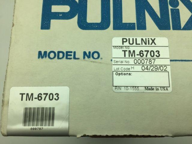Pulnix TM-6703 Prgressive Scan Video Camera NIB
