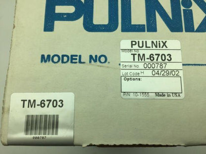 Pulnix TM-6703 Prgressive Scan Video Camera NIB