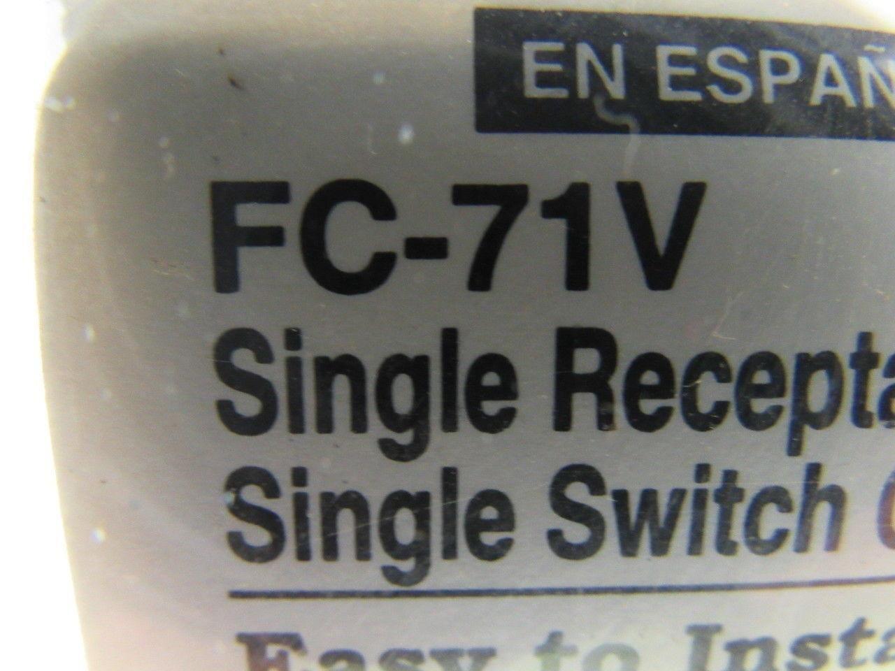 BFW FC-71V Single Receptacle/Switch Cover Plate Grey Lot of 5