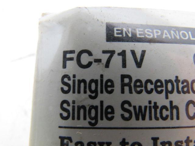 BFW FC-71V Single Receptacle/Switch Cover Plate Grey Lot of 6