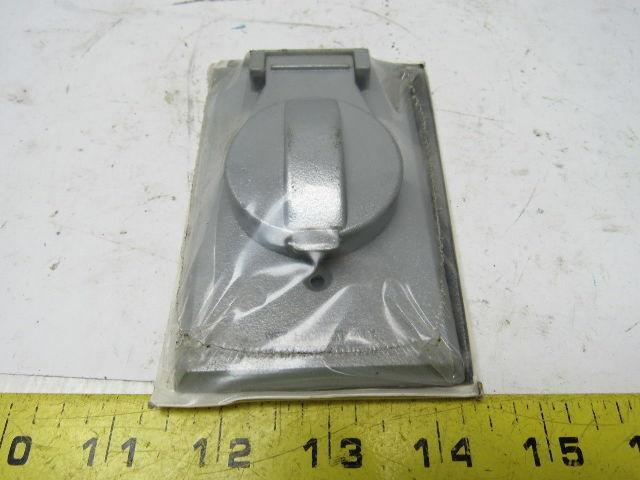 BFW FC-71V Single Receptacle/Switch Cover Plate Grey Lot of 6