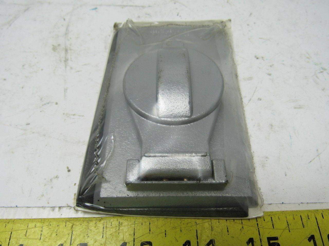 BFW FC-71V Single Receptacle/Switch Cover Plate Grey Lot of 6