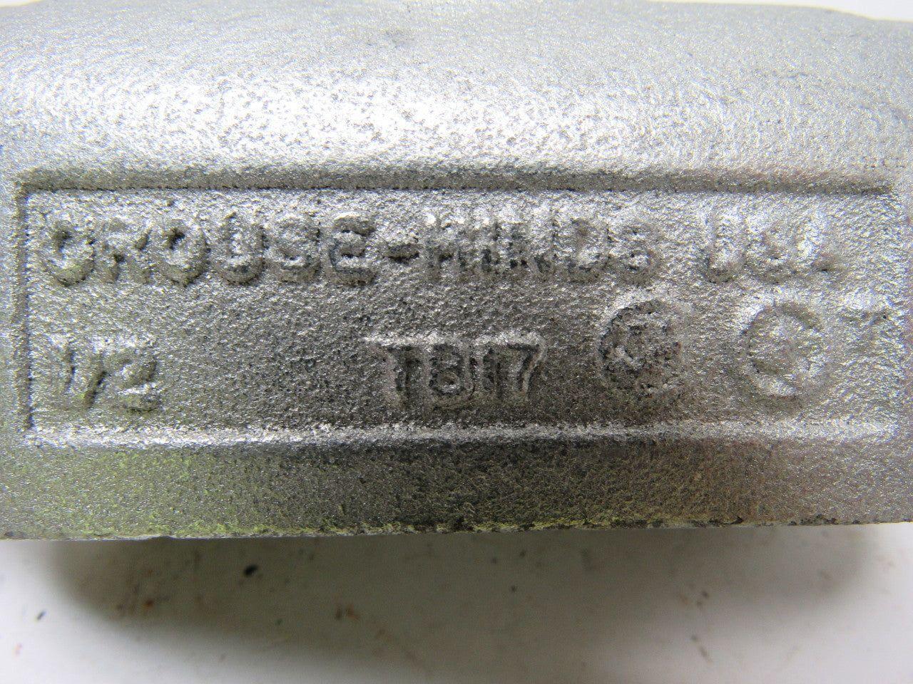 Crouse Hinds Co TB17 1/2" Outlet Body New Lot of 2