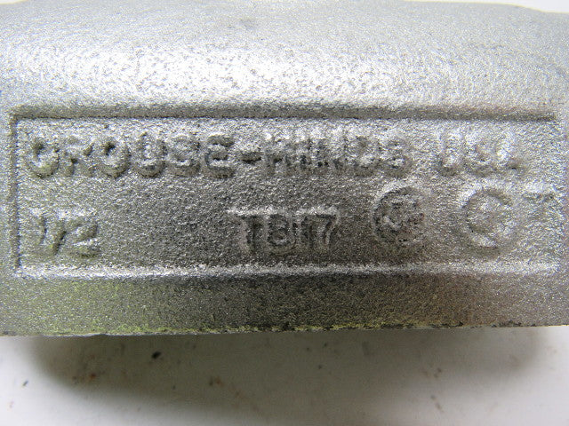 Crouse Hinds Co TB17 1/2" Outlet Body New Lot of 2