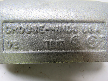 Crouse Hinds Co TB17 1/2" Outlet Body New Lot of 2