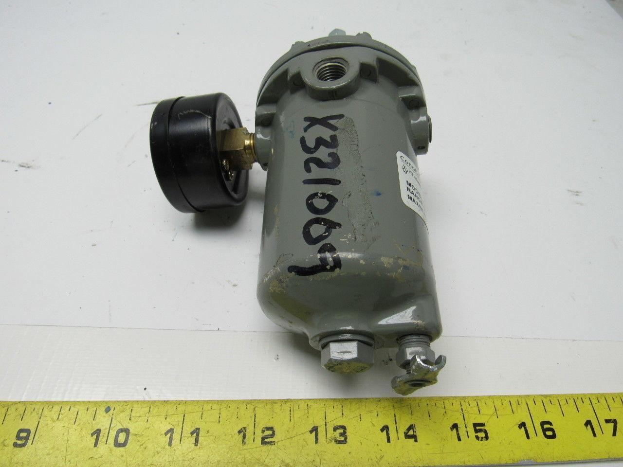 ITT Conoflow GFH60XTKEX3G Pneumatic Regulator 0-125PSI W/USG 160PSI Gauge