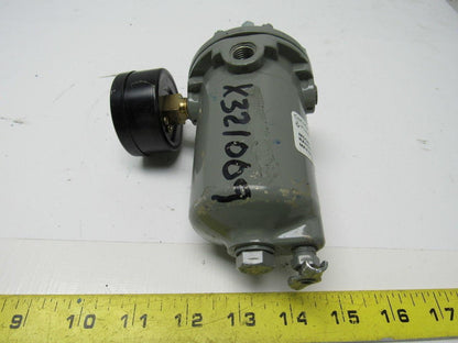 ITT Conoflow GFH60XTKEX3G Pneumatic Regulator 0-125PSI W/USG 160PSI Gauge
