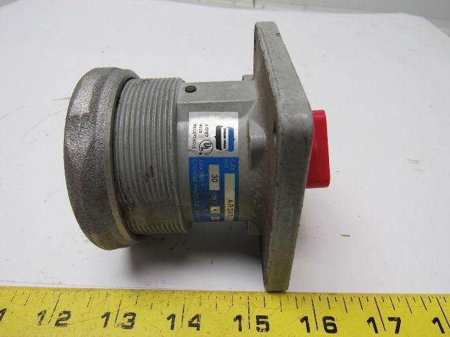 Crouse Hinds AR347 M3 Arktite Body Grounded Connector Plug 30A 600 V Lot of 2
