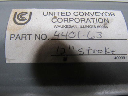 United Conveyor 4401-63 3"x12" Pneumatic Air Cylinder Actuator