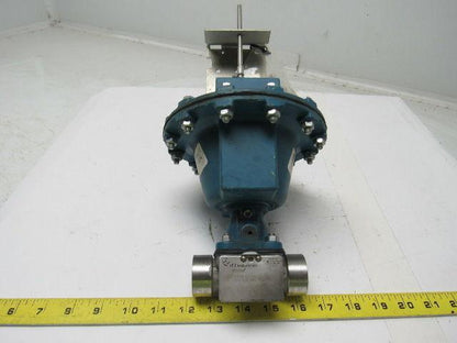 Dia-Flo .75-2474-R2-34-3112 3/4" Weir Diaphragm Valve Alloy 20 Socket Weld
