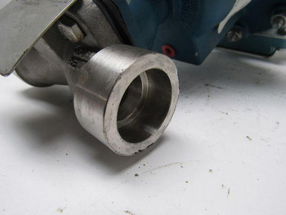Dia-Flo .75-2474-R2-34-3112 3/4" Weir Diaphragm Valve Alloy 20 Socket Weld