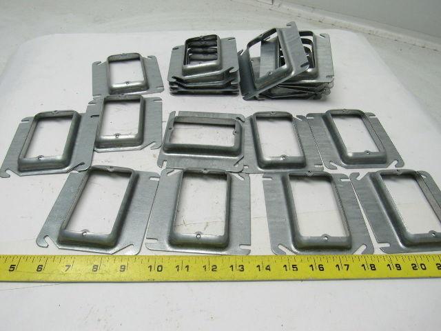 Steel Outlet Box Cover 1-15/16"x3-1/8" Opening Lot of 20