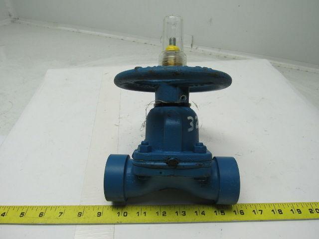 Dia-Flo 015-2472-903-00M 1-1/2" Weir Diaphragm Valve Cast Steel Socket Weld