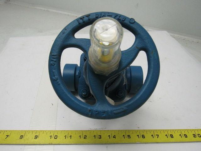 Dia-Flo 015-2472-903-00M 1-1/2" Weir Diaphragm Valve Cast Steel Socket Weld