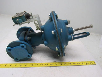 Dia-Flo 015-2538-03325-00M 1-1/2" Weir Diaphragm Valve Polypropylene Lined