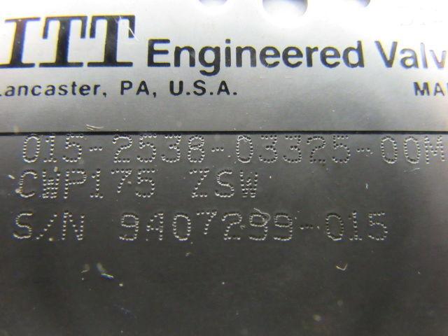 Dia-Flo 015-2538-03325-00M 1-1/2" Weir Diaphragm Valve Polypropylene Lined