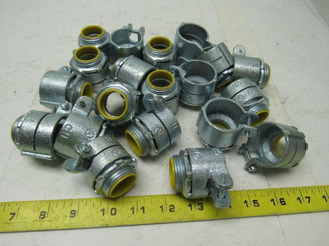 Crouse Hinds Co 1" Conduit Hub Compression Connector W/Strain Relief Lot/20