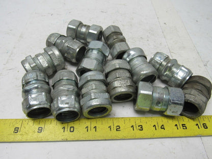Various 3/4" Conduit Connectors Mixed Lot 13 Pc New