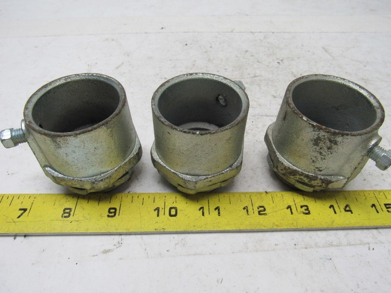 O-Z/Gedney 28-125 1-1/4" Conduit Hub Zinc Plated Cast Malleable Iron Rigid/Imc