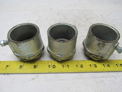 O-Z/Gedney 28-125 1-1/4" Conduit Hub Zinc Plated Cast Malleable Iron Rigid/Imc