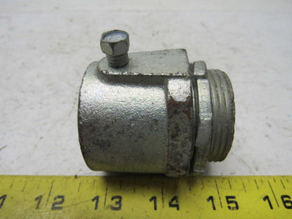 O-Z/Gedney 28-125 1-1/4" Conduit Hub Zinc Plated Cast Malleable Iron Rigid/Imc