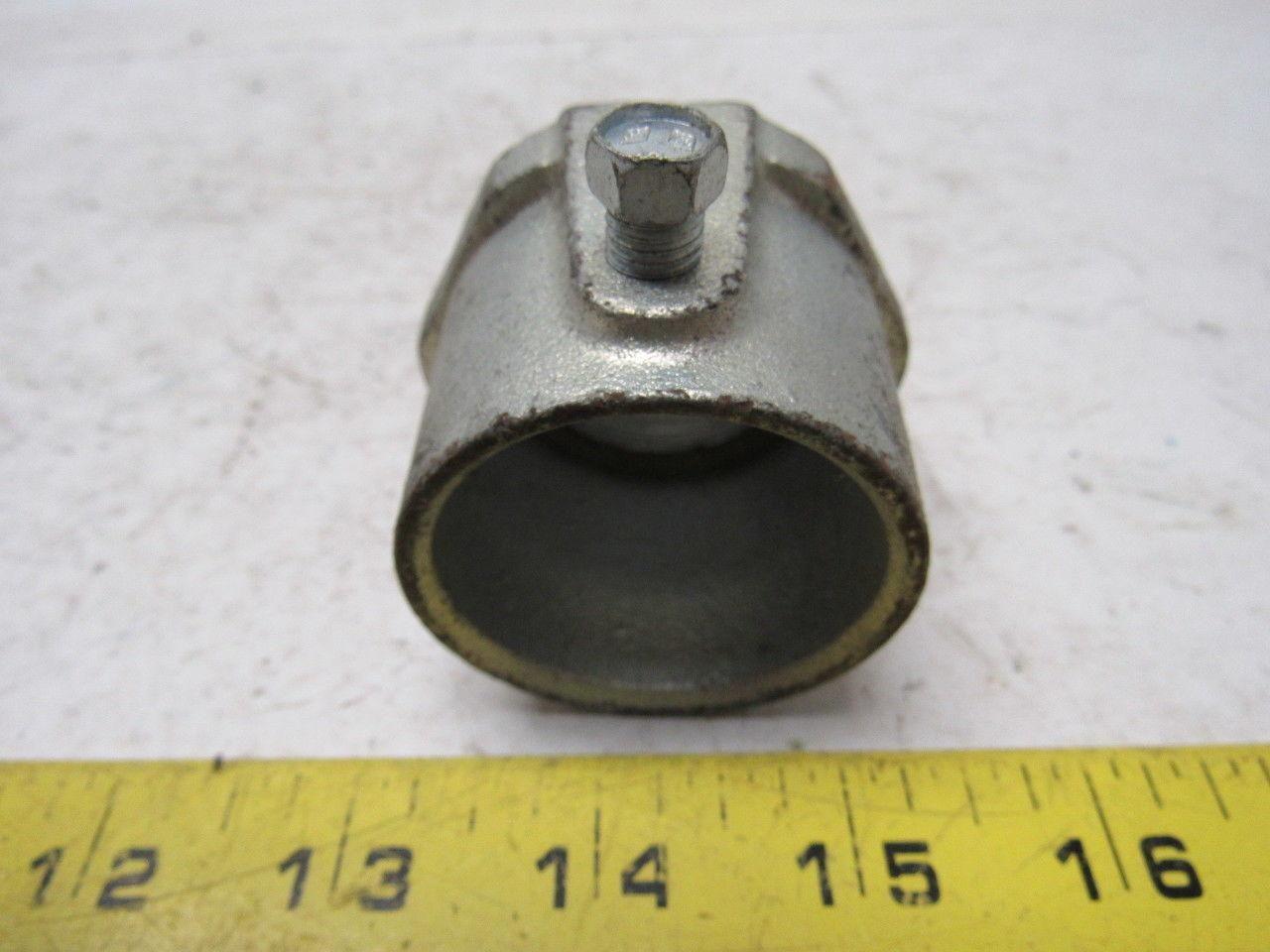 O-Z/Gedney 28-125 1-1/4" Conduit Hub Zinc Plated Cast Malleable Iron Rigid/Imc