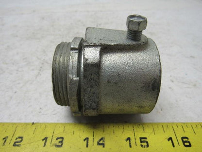 O-Z/Gedney 28-125 1-1/4" Conduit Hub Zinc Plated Cast Malleable Iron Rigid/Imc
