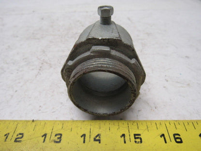 O-Z/Gedney 28-125 1-1/4" Conduit Hub Zinc Plated Cast Malleable Iron Rigid/Imc