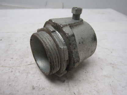 O-Z/Gedney 28-125 1-1/4" Conduit Hub Zinc Plated Cast Malleable Iron Rigid/Imc