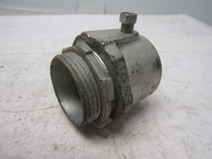 O-Z/Gedney 28-125 1-1/4" Conduit Hub Zinc Plated Cast Malleable Iron Rigid/Imc