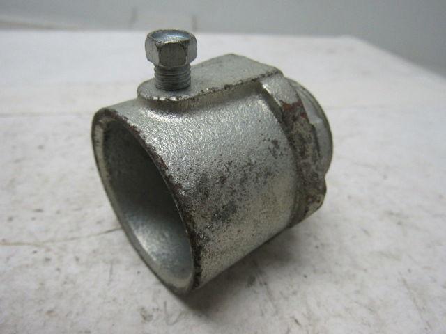 O-Z/Gedney 28-125 1-1/4" Conduit Hub Zinc Plated Cast Malleable Iron Rigid/Imc
