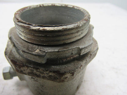 O-Z/Gedney 28-125 1-1/4" Conduit Hub Zinc Plated Cast Malleable Iron Rigid/Imc