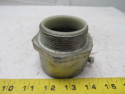 2" Conduit Hub Zinc Plated Cast Malleable Iron Rigid/Imc Nylon Insert  No Nut
