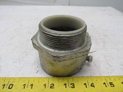 2" Conduit Hub Zinc Plated Cast Malleable Iron Rigid/Imc Nylon Insert  No Nut