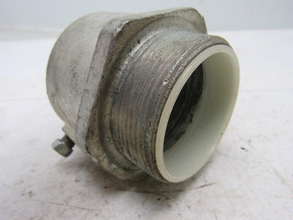 2" Conduit Hub Zinc Plated Cast Malleable Iron Rigid/Imc Nylon Insert  No Nut