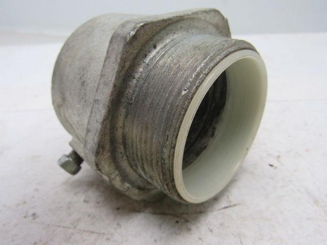 2" Conduit Hub Zinc Plated Cast Malleable Iron Rigid/Imc Nylon Insert  No Nut