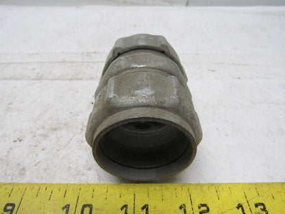 1-1/4 steel compression EMT coupling union