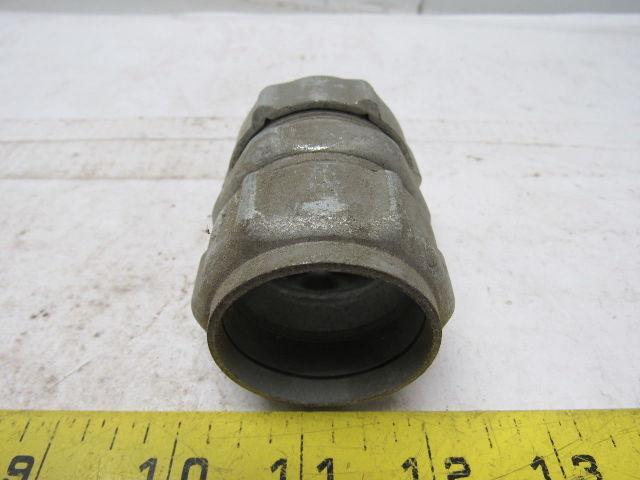 1-1/4 steel compression EMT coupling union
