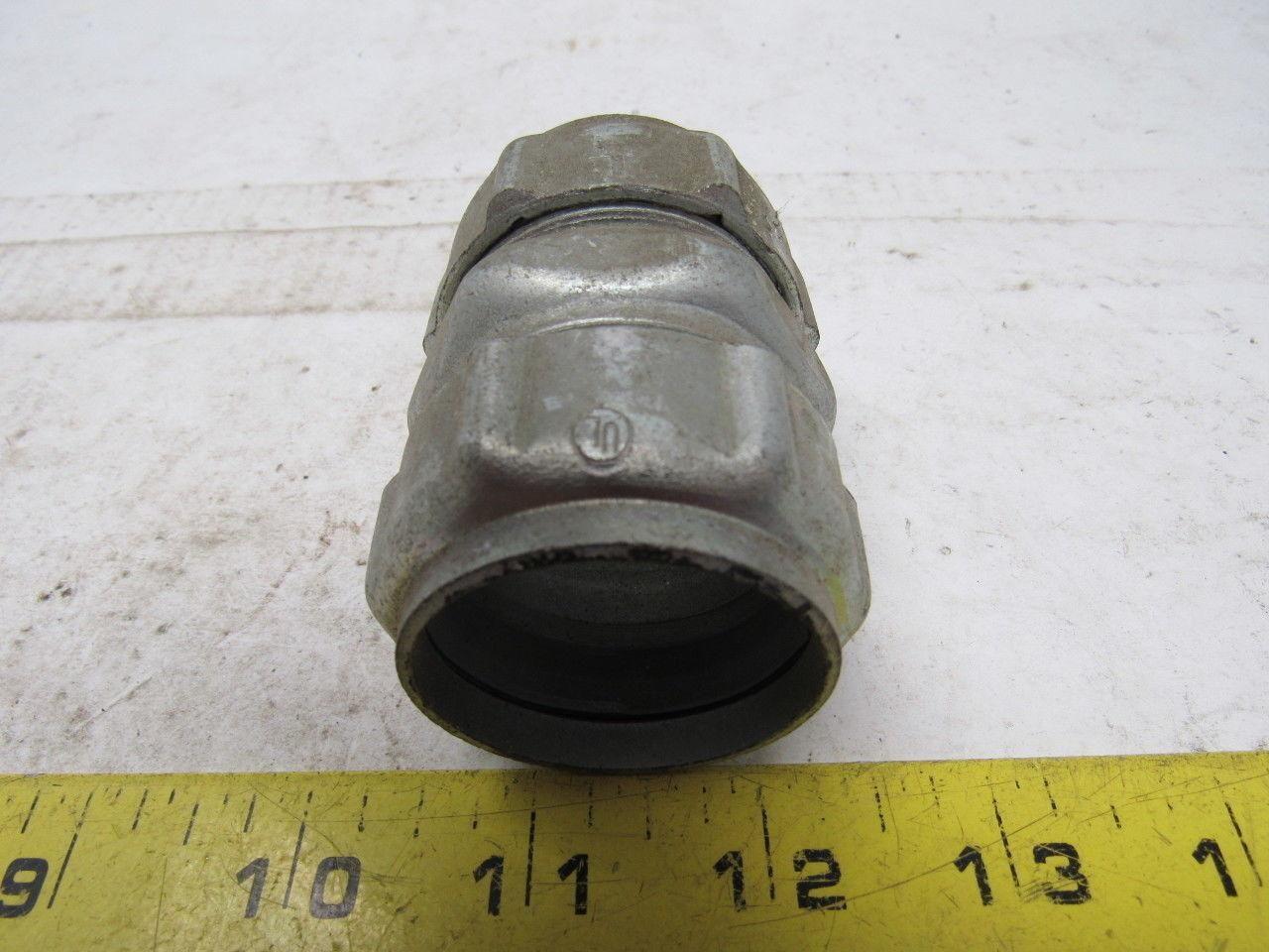 1-1/4 steel compression EMT coupling union